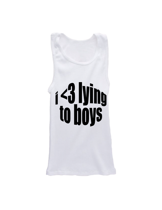 I <3 Lying To Boys Baby Tank
