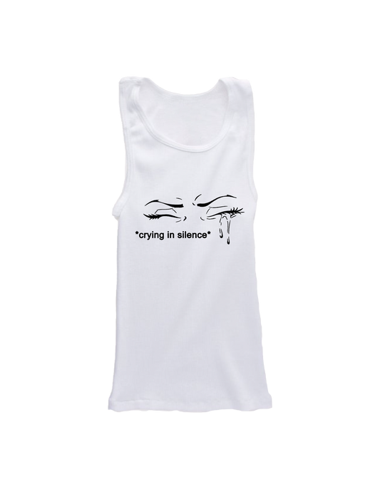 Crying in Silence Baby Tank